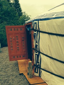 Delightful ger, booked at the last minute. 