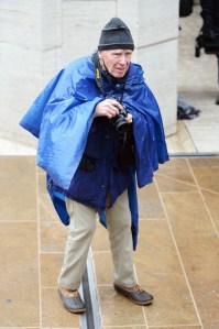 In this photo, he reminds me of a Pilgrim along El Camino de Santiago